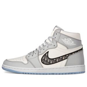 Dior x Air Jordan 1 High OG ‘White Wolf  Grey’