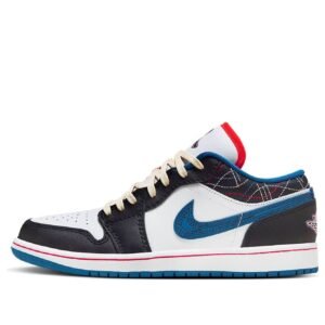 Air Jordan 1 Low ‘White Industrial Blue Siren Red’