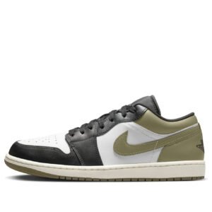 Air Jordan 1 Low ‘Black White Medium Olive’